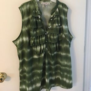 Green ombre style Sleeveless Top
